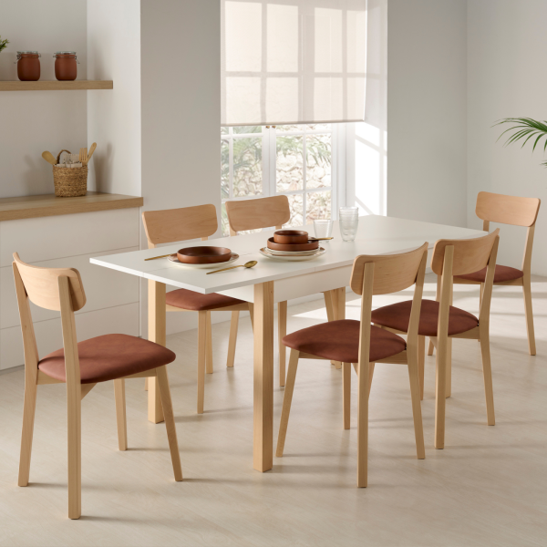 Mesa Flavia haya natural