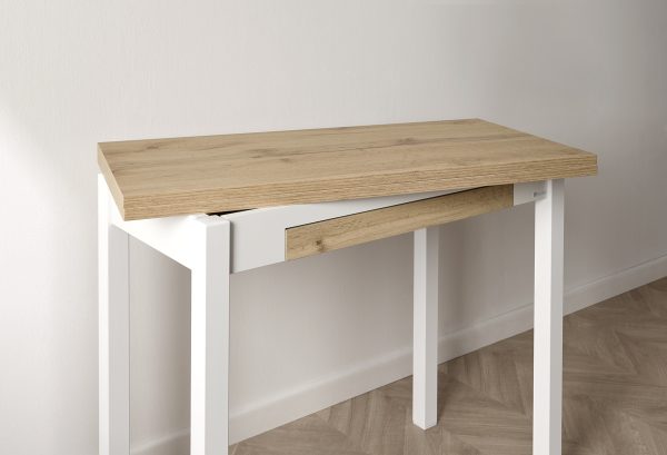 Mesa de cocina con apertura de encimera giratoria - Modelo Lua libro - Imagen 3