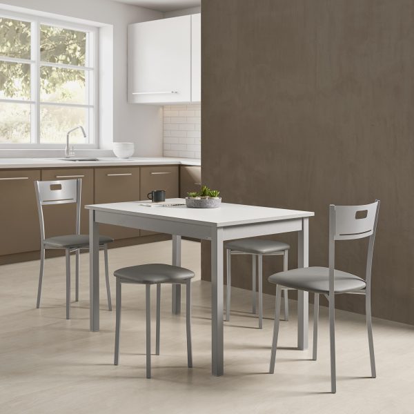 Mesa fija de cocina o comedor con encimera resistente - Modelo Volvoreta fija - Imagen 2