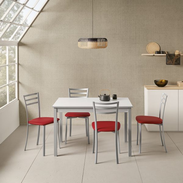 Mesa fija de cocina o comedor con encimera resistente - Modelo Volvoreta fija - Imagen 3