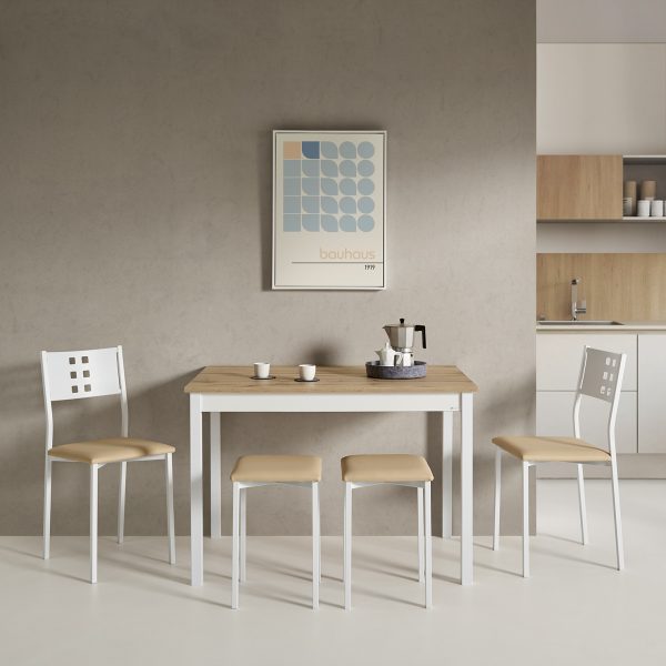 Mesa fija de cocina o comedor con encimera resistente - Modelo Volvoreta fija - Imagen 4