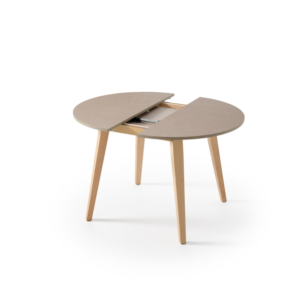 Mesa redonda extensible variedad en patas y encimera - Modelo Orballo extensible - Imagen 3