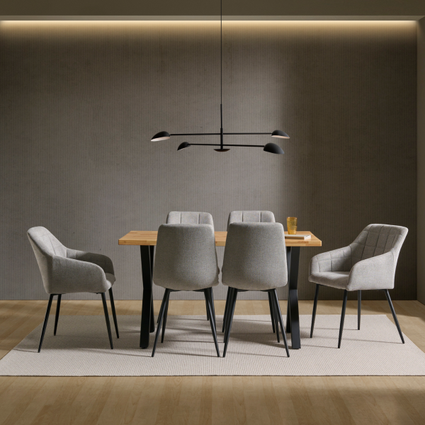Butaca para comedor con asiento tapizado - Modelo Saleta - Imagen 4
