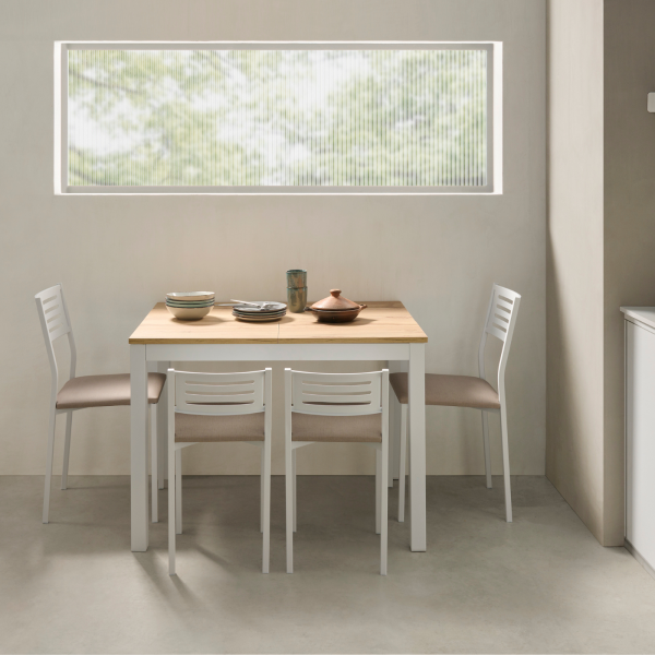 Mesa Pravio en blanco